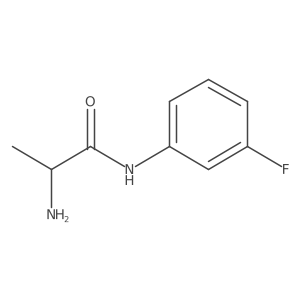 (2S)-2-amino-N-(3-fluorophenyl)propanamide结构式