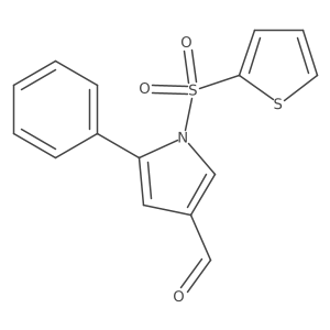 5-Phenyl-1-(2-thienylsulfonyl)-1H-pyrrole-3-carbaldehyde Structure