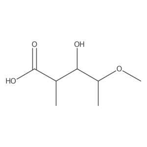3-Hydroxy-4-methoxy-2-methylpentanoic acid Structure