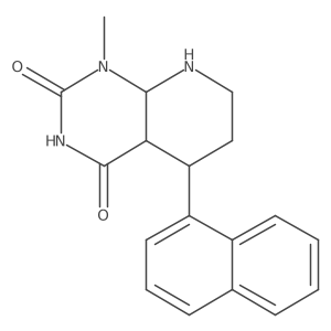 1-Methyl-5-naphthalen-1-yl-4a,5,6,7,8,8a-hexahydropyrido[2,3-d]pyrimidine-2,4-dione Structure