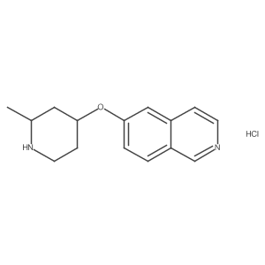Isoquinoline,6-[[(2s,4s)-2-methyl-4-piperidinyl]oxy]-,hydrochloride Structure