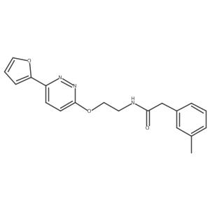 N-(2-((6-(furan-2-yl)pyridazin-3-yl)oxy)ethyl)-2-(m-tolyl)acetamide结构式