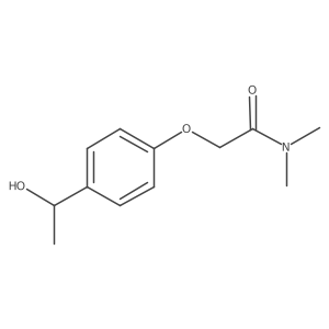 2-[4-(1-Hydroxyethyl)phenoxy]-N,N-dimethylacetamide Structure