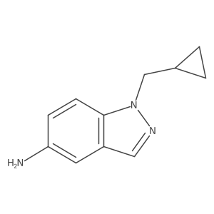 1-(Cyclopropylmethyl)-1H-indazol-5-amine结构式