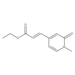 ethyl beta-(N-methyl-2-oxo-4-pyridyl)acrylate Structure