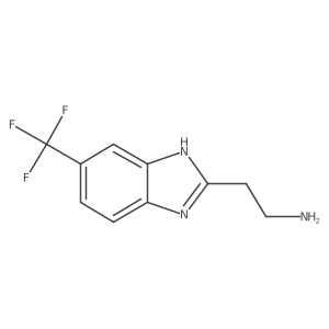 1H-Benzimidazole-2-ethanamine, 6-(trifluoromethyl)- Structure