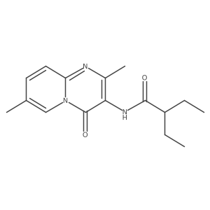 N-{2,7-dimethyl-4-oxo-4H-pyrido[1,2-a]pyrimidin-3-yl}-2-ethylbutanamide结构式