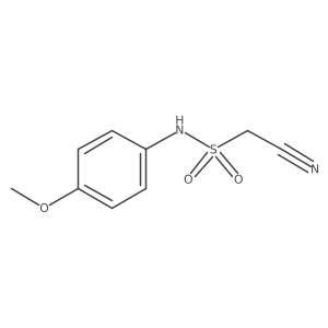N-(4-methoxyphenyl)cyanomethanesulfonamide Structure