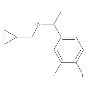 (Cyclopropylmethyl)[1-(3,4-difluorophenyl)ethyl]amine结构式