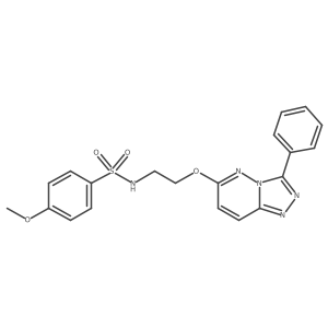 4-methoxy-N-(2-((3-phenyl-[1,2,4]triazolo[4,3-b]pyridazin-6-yl)oxy)ethyl)benzenesulfonamide结构式