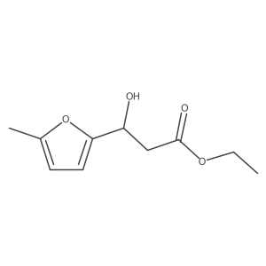 Ethyl 3-Hydroxy-3-(5-methyl-2-furyl)propanoate结构式