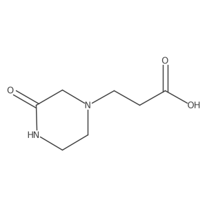 3-(3-Oxopiperazin-1-YL)propanoic acid Structure