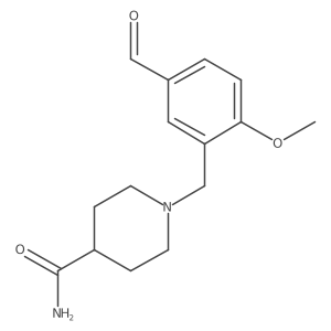 1-(5-Formyl-2-methoxybenzyl)piperidine-4-carboxamide结构式