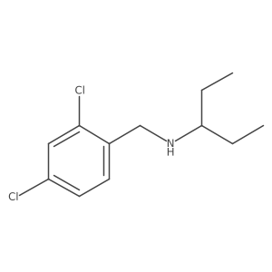 [(2,4-Dichlorophenyl)methyl](pentan-3-yl)amine Structure