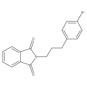 2-(3-(4-Bromophenyl)propyl)isoindoline-1,3-dione Structure