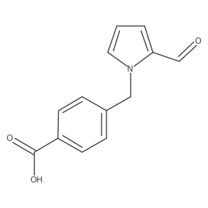 4-[(2-formyl-1H-pyrrol-1-yl)methyl]benzoic acid结构式