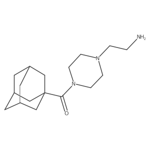 [4-(2-Aminoethyl)-1-piperazinyl]tricyclo[3.3.1.13,7]dec-1-ylmethanone结构式