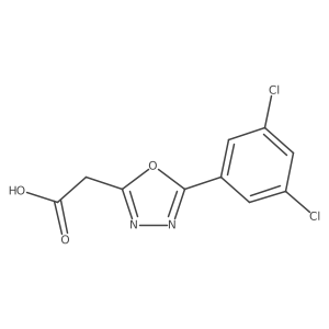 2-[5-(3,5-Dichlorophenyl)-1,3,4-oxadiazol-2-yl]acetic acid结构式