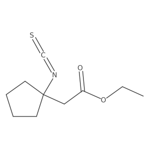 Ethyl 1-isothiocyanatocyclopentaneacetate结构式