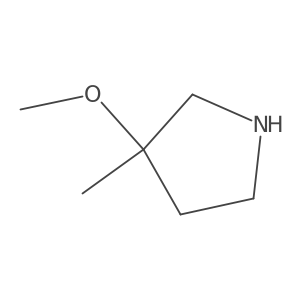 3-Methoxy-3-methylpyrrolidine结构式