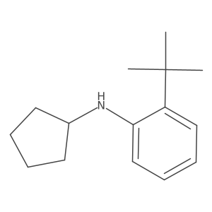 2-tert-butyl-N-cyclopentylbenzenamine结构式