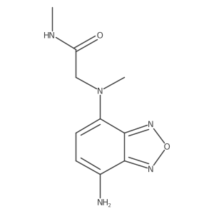 2-[(7-Amino-2,1,3-benzoxadiazol-4-yl)methylamino]-N-methylacetamide结构式