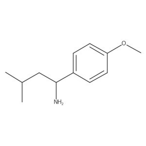 (1S)-1-(4-Methoxyphenyl)-3-methylbutan-1-amine Structure