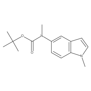 1,1-Dimethylethyl N-methyl-N-(1-methyl-1H-indol-5-yl)carbamate Structure