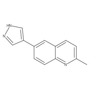 Cc1ccc2cc(-c3cn[nH]c3)ccc2n1结构式
