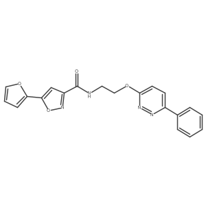 5-(furan-2-yl)-N-{2-[(6-phenylpyridazin-3-yl)oxy]ethyl}-1,2-oxazole-3-carboxamide Structure