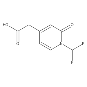 (1-Difluoromethyl-2-oxo-1,2-dihydropyridin-4-yl)acetic acid结构式