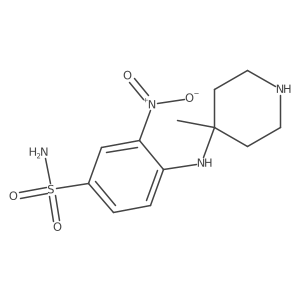 4-[(4-Methylpiperidin-4-yl)amino]-3-nitrobenzenesulfonamide Structure
