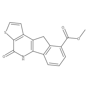 Methyl 5,10-dihydro-4-oxo-4H-indeno[1,2-b]thieno[3,2-d]pyridine-9-carboxylate Structure