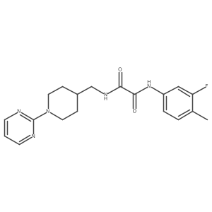 N1-(3-fluoro-4-methylphenyl)-N2-((1-(pyrimidin-2-yl)piperidin-4-yl)methyl)oxalamide Structure