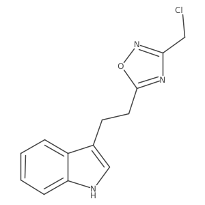 3-(chloromethyl)-5-[2-(1H-indol-3-yl)ethyl]-1,2,4-oxadiazole Structure