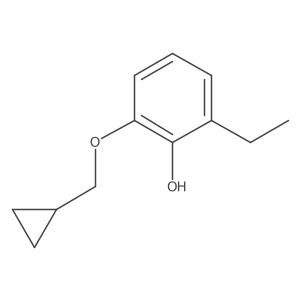 2-(Cyclopropylmethoxy)-6-ethylphenol结构式