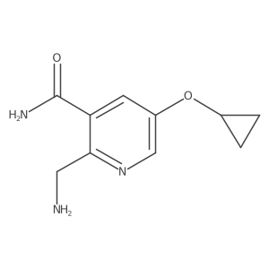 2-(Aminomethyl)-5-cyclopropoxynicotinamide Structure