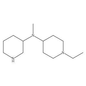 N-(1-Ethyl-4-piperidinyl)-N-methyl-3-piperidinamine结构式