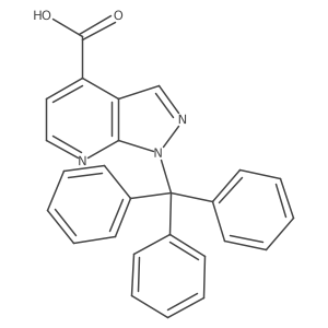 1-trityl-1H-pyrazolo[3,4-b]pyridine-4-carboxylic acid Structure