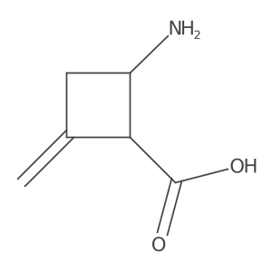 2-Amino-4-methylene-cyclobutanecarboxylic acid结构式
