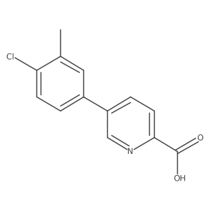 5-(4-Chloro-3-methylphenyl)picolinic acid Structure