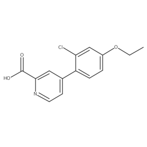 4-(2-Chloro-4-ethoxyphenyl)picolinic acid结构式