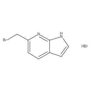 6-(bromomethyl)-1H-pyrrolo[2,3-b]pyridine;hydrobromide结构式