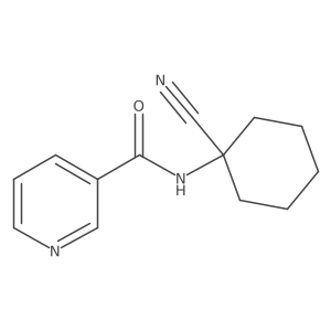 N-(1-cyanocyclohexyl)pyridine-3-carboxamide结构式