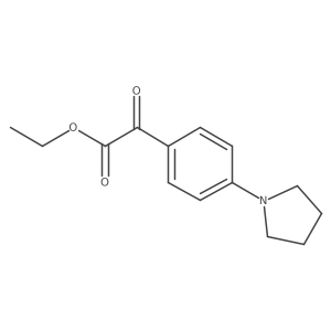 Ethyl 2-oxo-2-(4-pyrrolidin-1-ylphenyl)acetate Structure