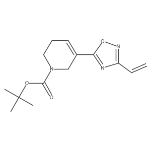 tert-butyl 5-(3-ethenyl-1,2,4-oxadiazol-5-yl)-3,6-dihydro-2H-pyridine-1-carboxylate Structure