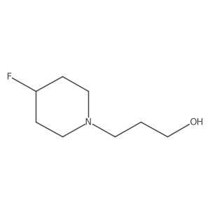 3-(4-Fluoropiperidin-1-yl)propan-1-ol结构式