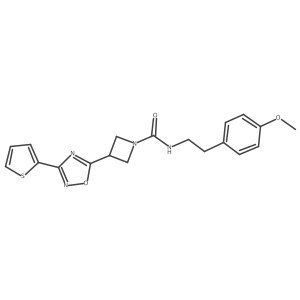 N-(4-methoxyphenethyl)-3-(3-(thiophen-2-yl)-1,2,4-oxadiazol-5-yl)azetidine-1-carboxamide Structure