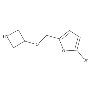 3-[(5-Bromofuran-2-yl)methoxy]azetidine结构式