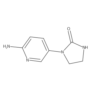 1-(6-amino-3-pyridinyl)-2-Imidazolidinone结构式